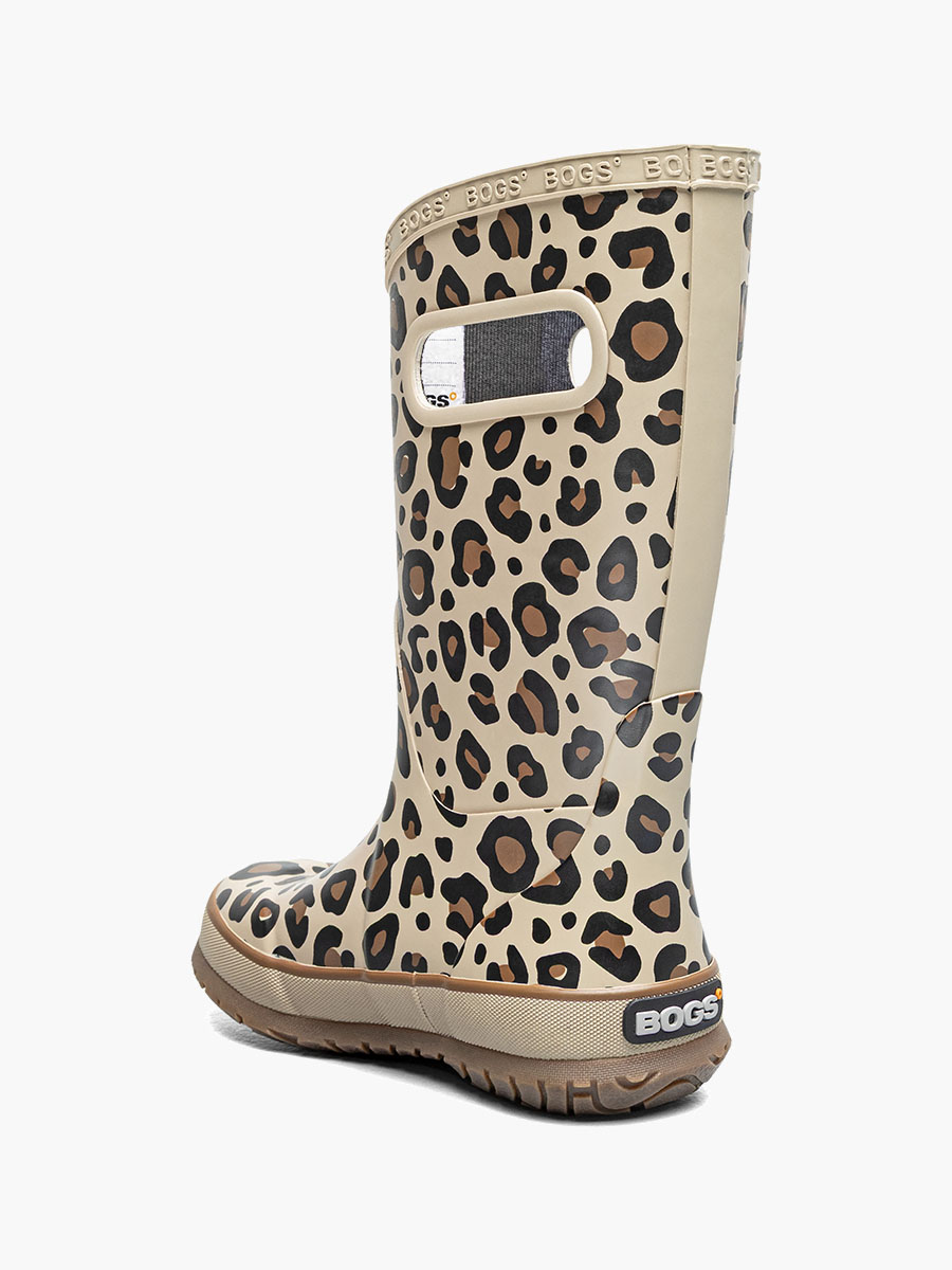 regnstøvler leopard barn taupe multifarget