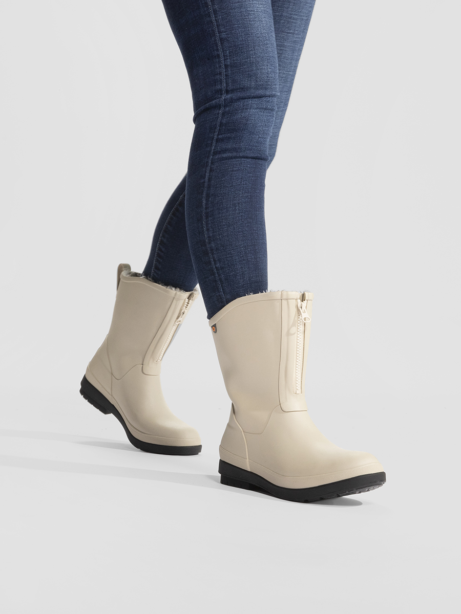 amanda ii zip damestøvler sandstein